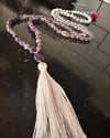 Fluorite & Amethyst Mala