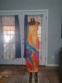 Image 2 of Tie Dye Bodycon Raceback style dress