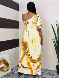 Image 3 of One Should Maxi Style Yellow Tone Dress