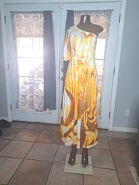 Image 2 of One Should Maxi Style Yellow Tone Dress