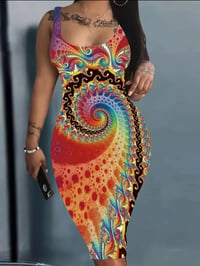 Image 1 of Starburst Bodycon Dress