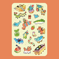 Vinyl Sticker Set: Sour Gummy Guys