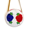 Plateau Floral Beaded Circle Bag