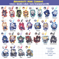 Image 1 of Arknights Mini Charms 