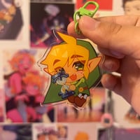 Image 1 of Toon Link Double-Sided Charm