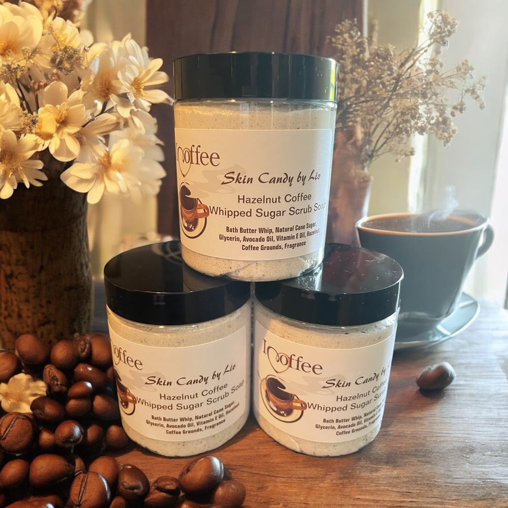 Hazelnut Coffee Whipped Sugar Scrub Soap