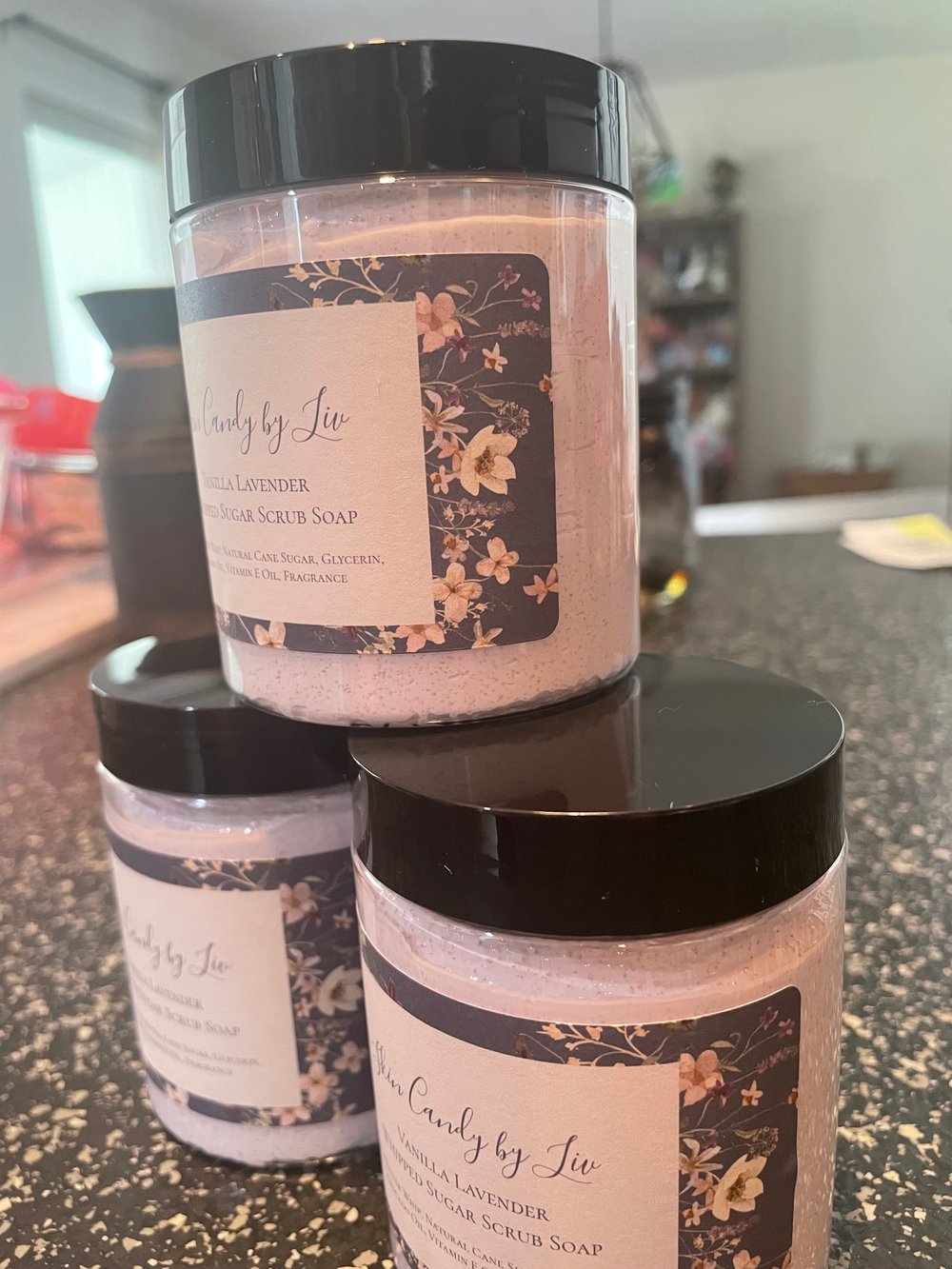 Lavender Vanilla Whipped Sugar Scrub Soap