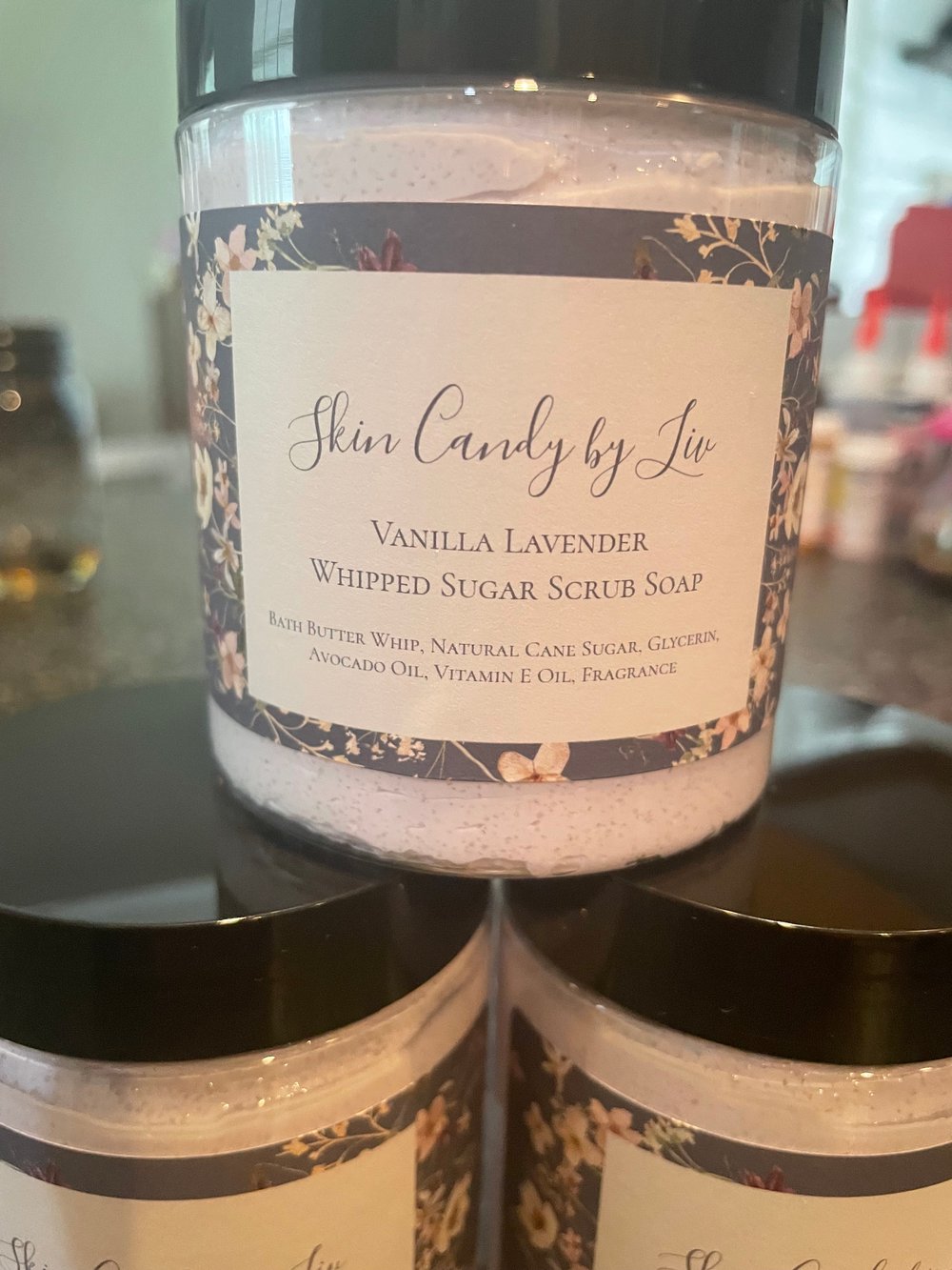 Lavender Vanilla Whipped Sugar Scrub Soap