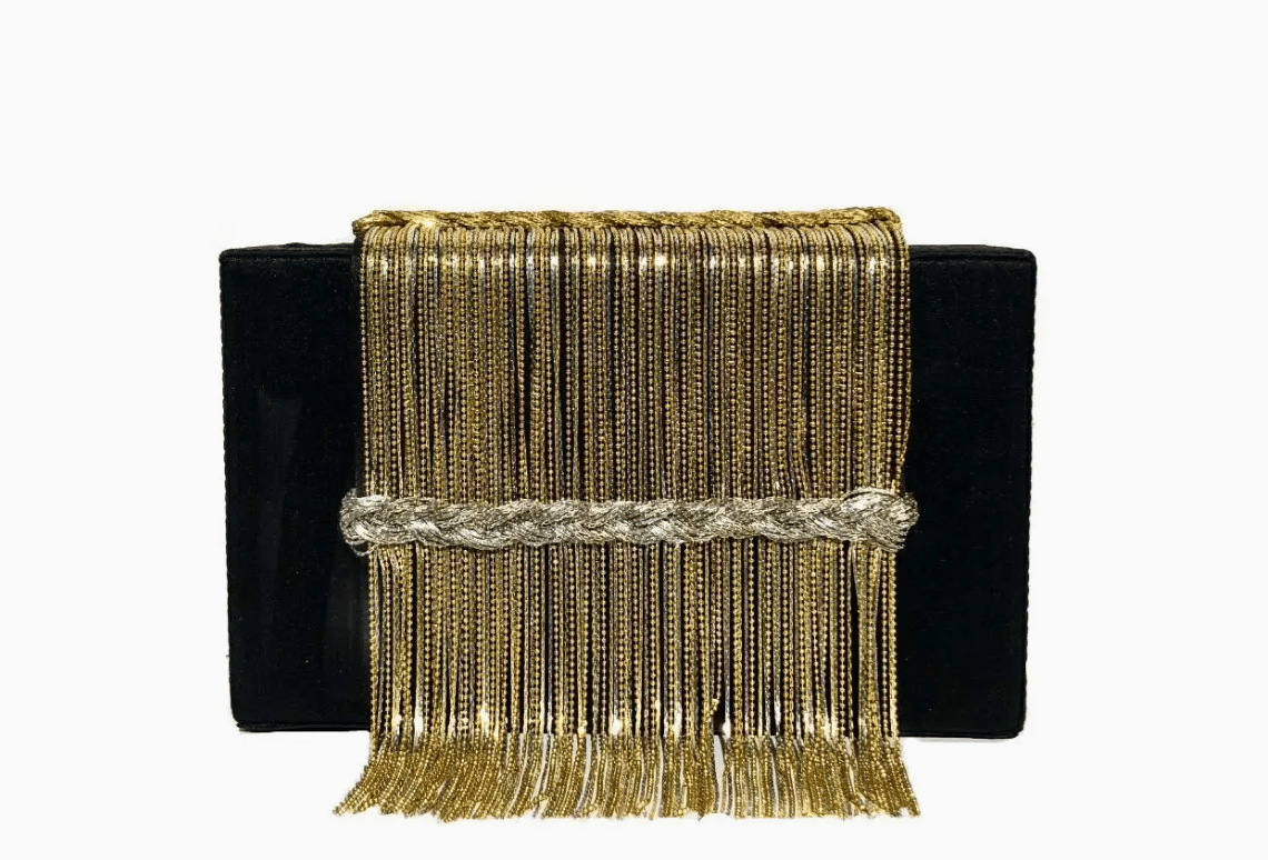 Image of Box Clutch with Fringe (3 versions)