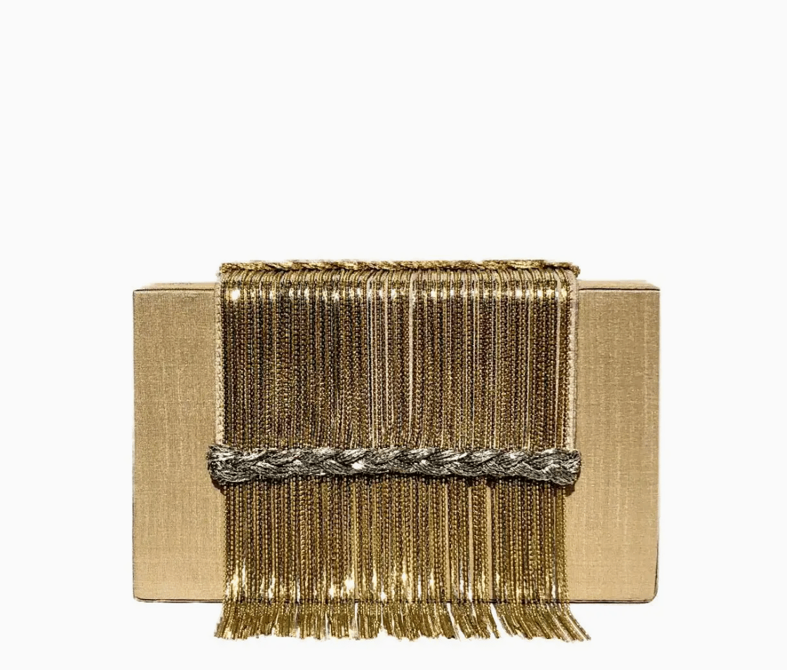 Image of Box Clutch with Fringe (3 versions)