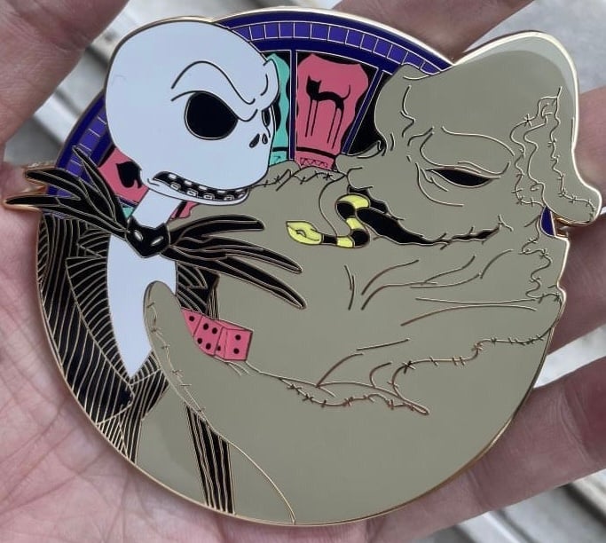 Sally and store Oogie boogie pin