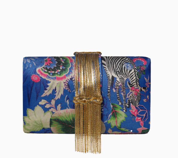 Image of Print Clutches with fringe (3 versions)