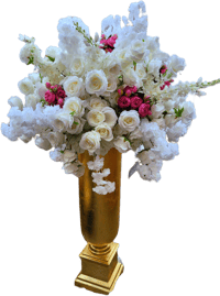 80 cm   Flowers Centerpieces  white and Rose pink / hot pink 