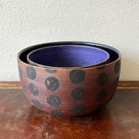 Image 1 of dot bowl stacking set of 2