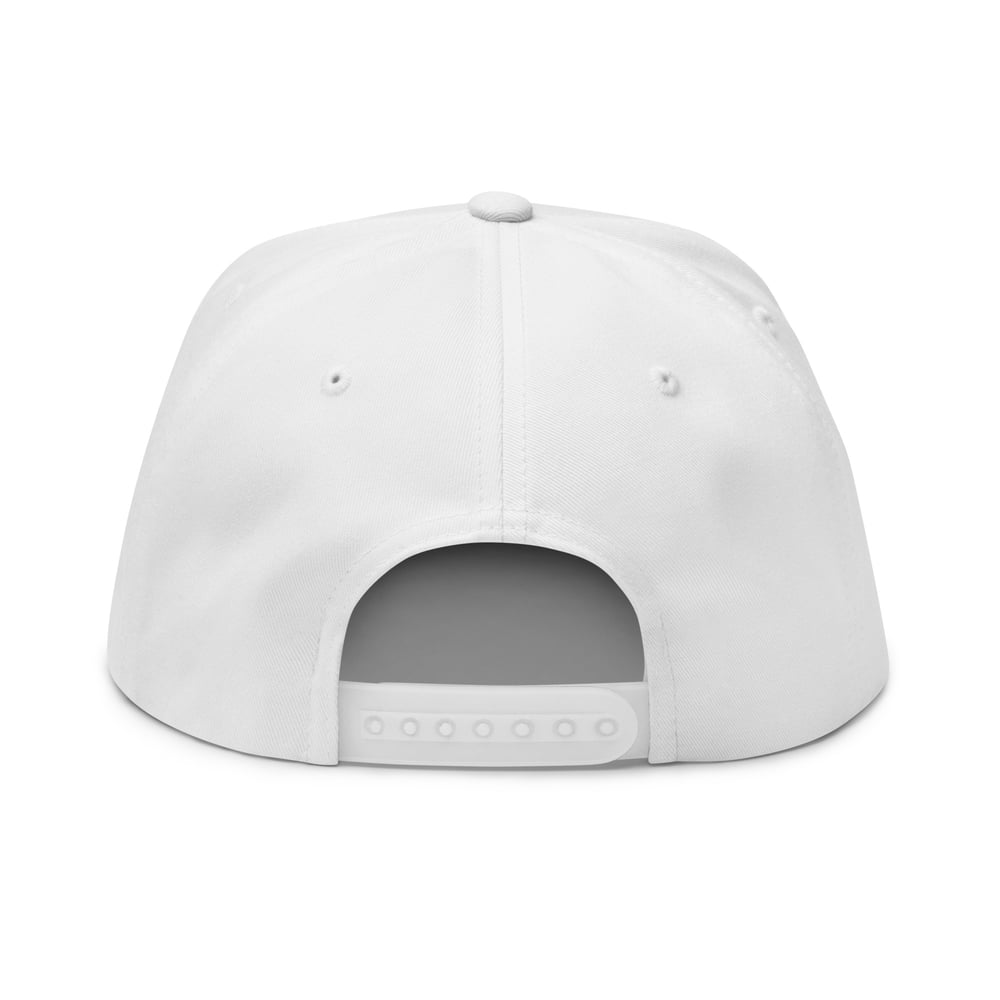 Image of Chevron Flatbill Cap - White