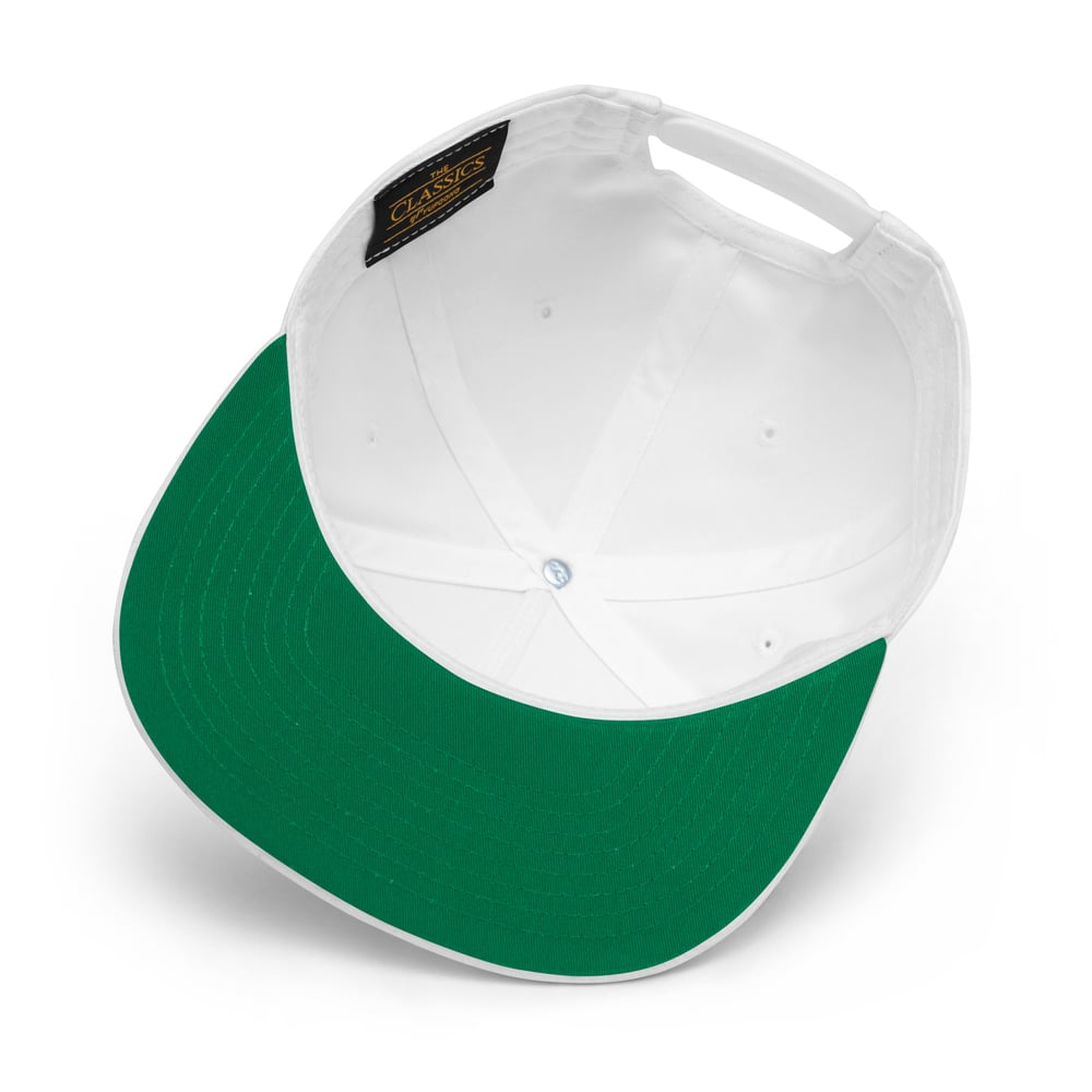 Image of Chevron Flatbill Cap - White