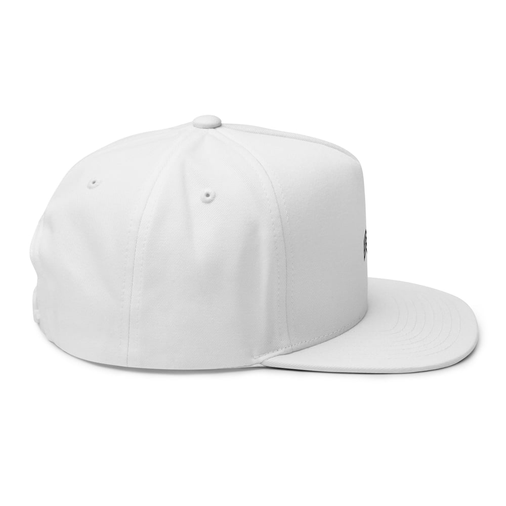 Image of Chevron Flatbill Cap - White