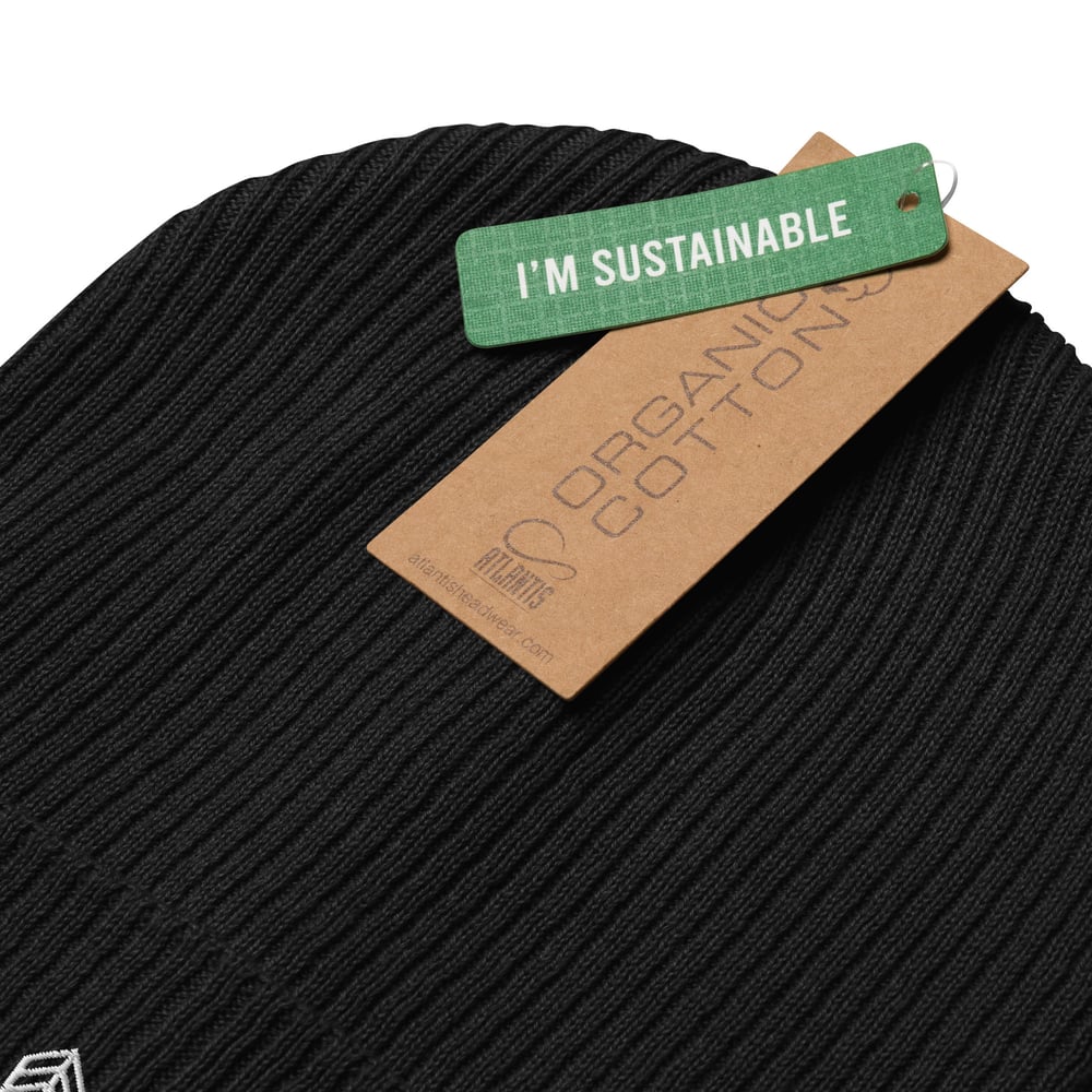 Image of Chevron Organic Ribbed Beanie