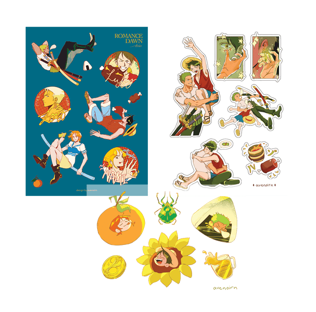 Various OP Sticker Sheets