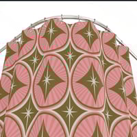 Image 3 of Pink & Gold Starlite Diamond Shower Curtain