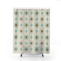 Image 1 of Starburst Aquarelle Shower Curtain