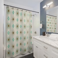 Image 3 of Starburst Aquarelle Shower Curtain
