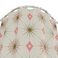 Image 2 of Starburst Pink Shower Curtain