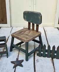 Wooden chair VINTAGE Green