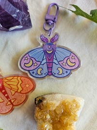 Image 2 of Sun and Moon Moth Key chains 