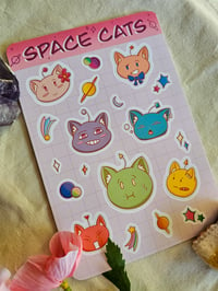 Image 2 of Space Cats / sticker sheet