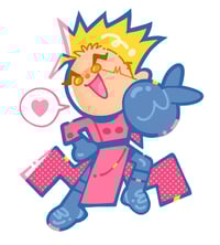 Image 2 of Vash Love + Peace Sticker