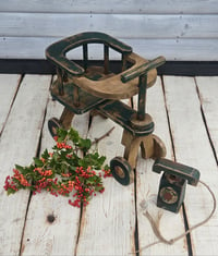 Wooden rustic   bicycle