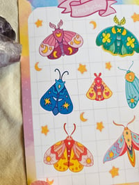 Image 3 of Celestial Moths || Sticker Sheet