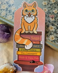 Image 1 of Book Orange Cat || Bookmark