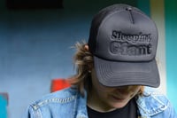 Image 4 of The Sleeping Giant Store Embroidered Trucker Hat Blk/Blk