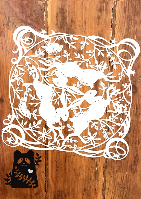 Image of Tinner’s Rabbit Papercut Template