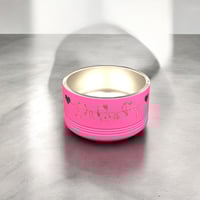 Kitty Garland - Full Wrap Design - 18oz Laser Engraved Pet Bowl 