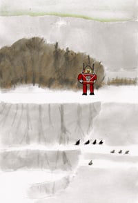 Image 1 of Crows on Ice, Robot on Patrol