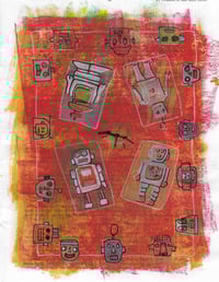 Robot Family Group Portrait