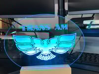 Image 2 of Clear Acrylic Firebird LED Sign