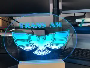 Image of Clear Acrylic Firebird LED Sign