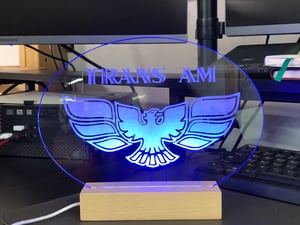 Image of Clear Acrylic Firebird LED Sign