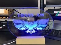 Image 3 of Clear Acrylic Firebird LED Sign