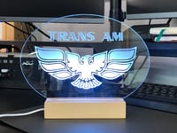 Image 1 of Clear Acrylic Firebird LED Sign