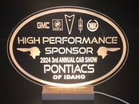 Image 3 of Custom Clear Acrylic Light Up Trohphies and Sponsorship Awards