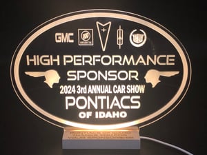 Image of Custom Clear Acrylic Light Up Trophies and Sponsorship Awards
