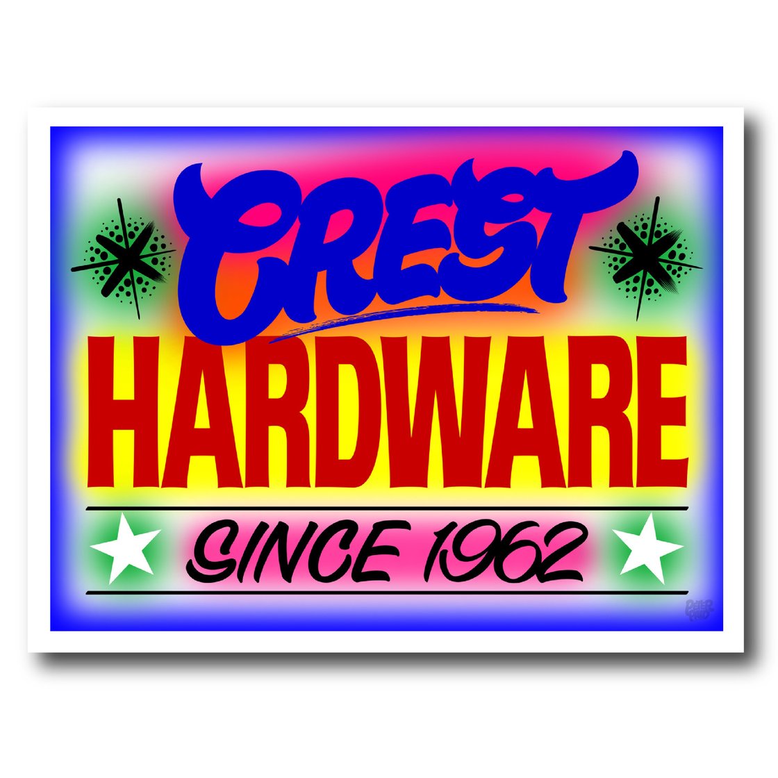 Image of Peter Paid Crest Hardware Print