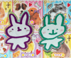 bunniez glitter stickers