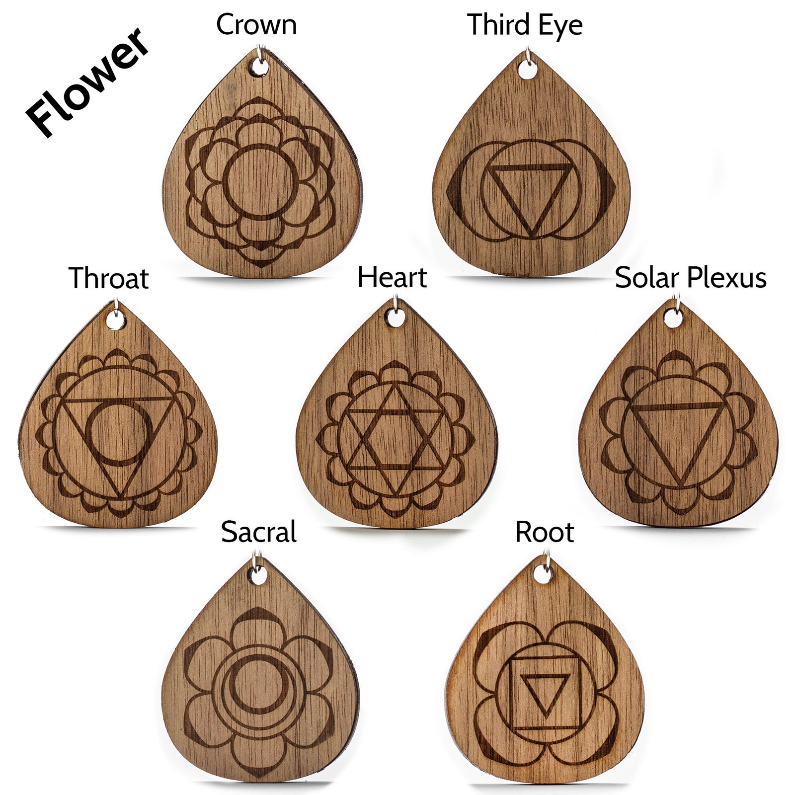 Chakra Energy Centers Pendants | Living Sky Craft