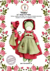 FERN the Frog 10 inch sewing pattern, with full instructions UK Made